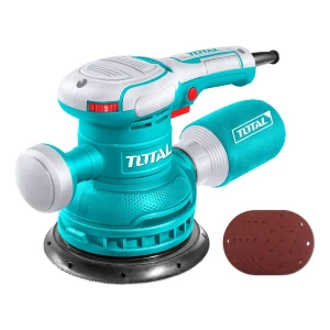 Lijadora Roto Orbital Total 450w Industrial - 6 Pulgadas, 150mm, Velocidad Variable - Incluye 5 Lijas Y Bolsa Recolectora De Polvo - TF2061506