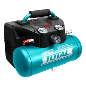 Compresor De Aire Inalámbrico Total 40v 6 Litros, 120psi, 98L/min - Funciona Con 2 Baterías De No Incluye Batería Ni Cargador - TACLI2003