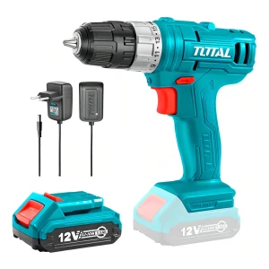 Taladro Atornillador Inalámbrico Total 12v, Mandril 10mm, 20nm - Con 1 Batería 1.5ah Litio-ion Y Cargador - Tdli1211
