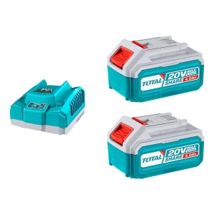 Set 20v Total, 2 Baterías Litio Ion 4.0ah + Cargador Rápido 4A - Línea P20s - TFBCPK1424
