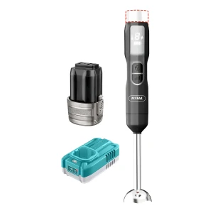 Mixer Inalámbrico Total 100w, Acero Inoxidable, 5 Velocidades - Con 1 Batería Y Cargador - TJB048K