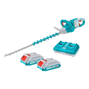 Cortacerco Inalámbrico Total 65cm Largo De Hoja - Motor Sin Carbones - Incluye 2 Baterías 20v De 2.0Ah Y Cargador Doble - THTLI400282