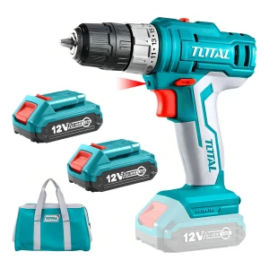 Taladro Atornillador Inalámbrico Total 12v, Mandril 10mm, 25nm - Con 2 Baterías 1.5ah Litio-ion Y Cargador - Tdli1222