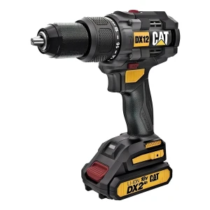 Taladro A Batería Caterpillar 18volt Con Percutor Dx12 Color Negro Frecuencia 50Hz
