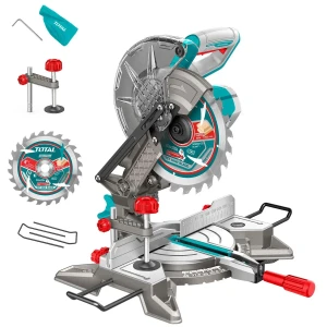Sierra Ingletadora Inalámbrica Total 20v - 8.1/4 Pulgadas, 210mm - Con Disco, Bolsa Recolectora, Sargento Y Barra Extensora - No Incluye Batería Ni Cargador - Tmsli2021