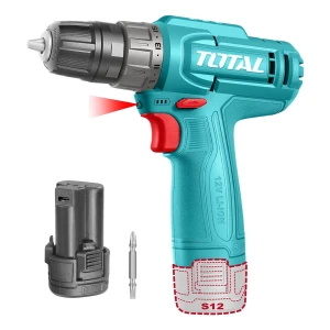 Taladro Atornillador Inalámbrico Total 20Nm - Puerto De Carga USB-C - Con Batería 1.5Ah Litio-Ion Y Punta Doble - TDLI12456