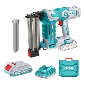 Clavadora Inalámbrica Total Para Madera, Motor Sin Carbones - Con 1 Batería 2.0ah Litio-ion, Cargador, 1000 Clavos De 50mm Y Maletín - TCBNLI5008